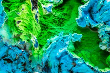 Bakır hidroksit, farklı ışıkta soyut arkaplan