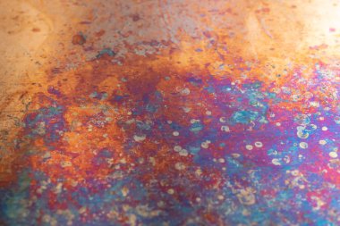 Oksitlenmiş bakır, soyut sanatsal arkaplan