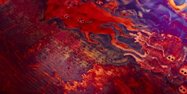 Oksitlenmiş bakır, soyut sanatsal arkaplan