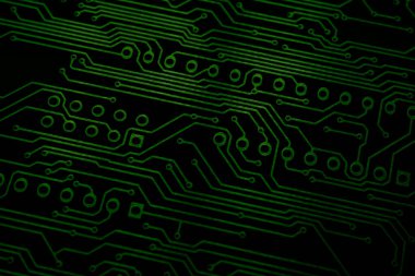 Baskılı devre. Rayların yerleşimi. PCB