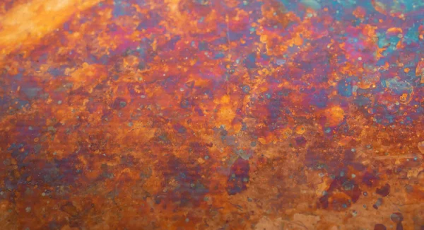 Cobre Oxidado Fundo Artístico Abstrato — Fotografia de Stock