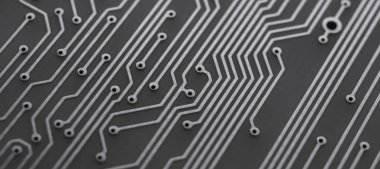 Baskılı devre. Rayların yerleşimi. PCB