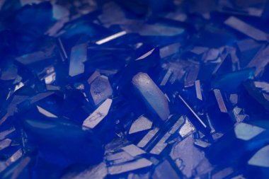 Bakır sülfat kristalleri, arkaplan veya doku