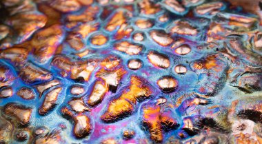 Oksitlenmiş bakır, soyut sanatsal arkaplan