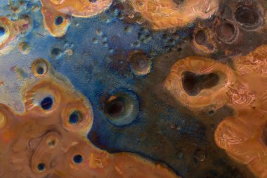 Oksitlenmiş bakır, soyut sanatsal arkaplan