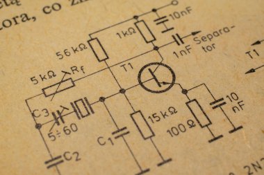 elektronik diyagram, transistörlü jeneratör