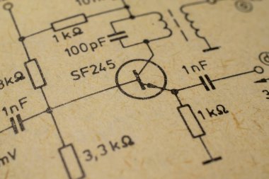 elektronik diyagram, transistörlü jeneratör