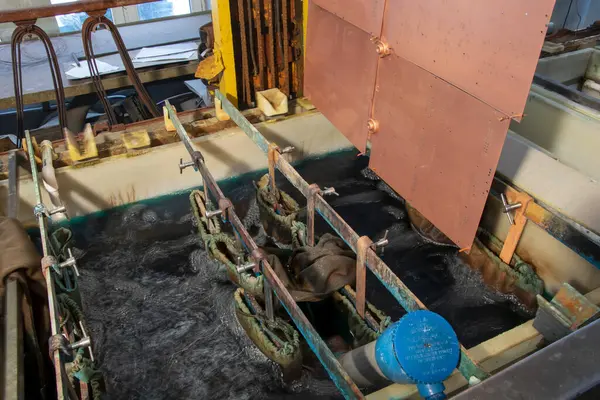 Elektrolitik bakır kaplama için galvanik banyolar