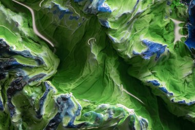 Bakır hidroksit, havuzlar soyut yapı