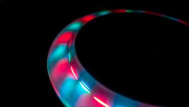 Parlayan daire, uçan dairenin ışıkları, UFO.