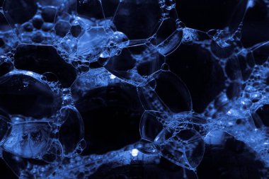 köpük baloncukları, arkaplan veya doku için soyut resim