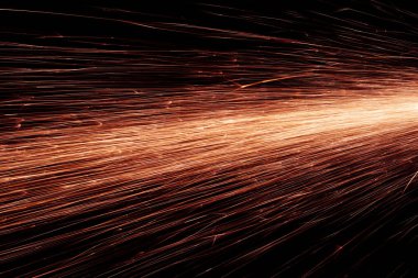 Işık çizgileri. Karanlıkta kıvılcımlar