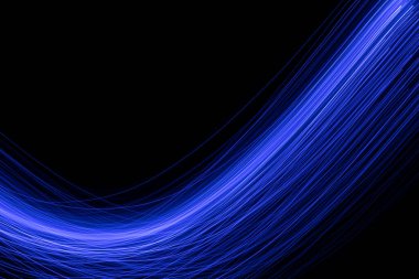 Karanlıktaki ışık çizgileri