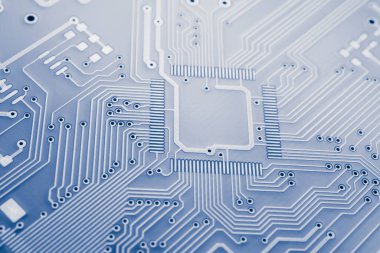 Baskılı devre. Rayların yerleşimi. PCB Elektronik