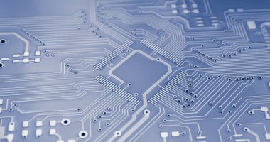 Baskılı devre. Rayların yerleşimi. PCB Elektronik