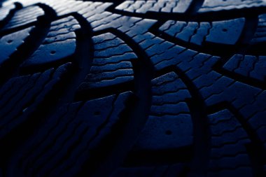 Mavi lastik izi, lastik izleri.