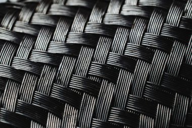 örülmüş tel örgü arkaplanı veya dokusu