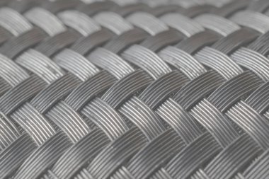 örülmüş tel örgü arkaplanı veya dokusu