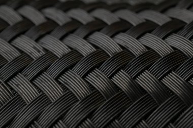 örülmüş tel örgü arkaplanı veya dokusu