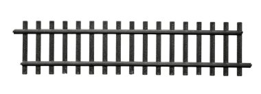 Demiryolu rayları beyaz arkaplanda izole edildi