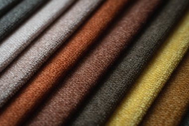 Kumaş şeritler. farklı renklerde çizgili arkaplan