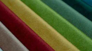 Kumaş şeritler. farklı renklerde çizgili arkaplan