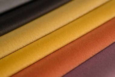 Kumaş şeritler. farklı renklerde çizgili arkaplan