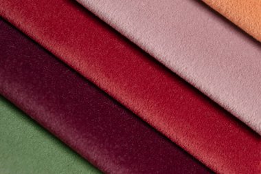 Kumaş şeritler. farklı renklerde çizgili arkaplan