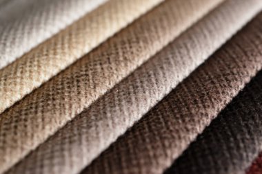 Kumaş şeritler. farklı renklerde çizgili arkaplan