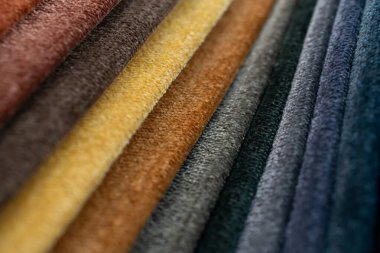 Kumaş şeritler. farklı renklerde çizgili arkaplan