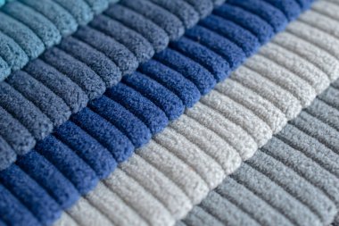 Kumaş şeritler. farklı renklerde çizgili arkaplan