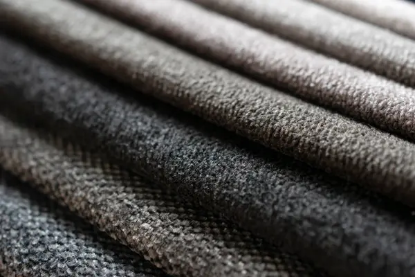 Kumaş şeritler. farklı renklerde çizgili arkaplan