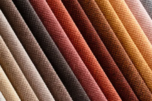 Kumaş şeritler. farklı renklerde çizgili arkaplan