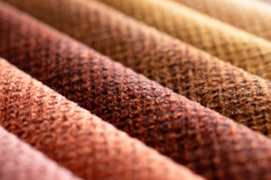 Kumaş şeritler. farklı renklerde çizgili arkaplan