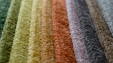 Kumaş şeritler. farklı renklerde çizgili arkaplan