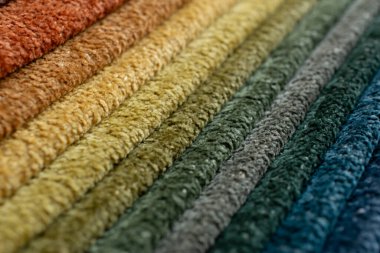 Kumaş şeritler. farklı renklerde çizgili arkaplan