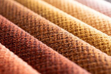 Kumaş şeritler. farklı renklerde çizgili arkaplan