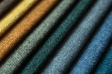 Kumaş şeritler. farklı renklerde çizgili arkaplan