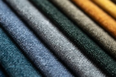 Kumaş şeritler. farklı renklerde çizgili arkaplan