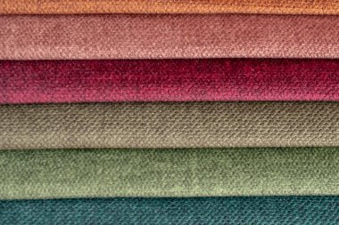 Kumaş şeritler. farklı renklerde çizgili arkaplan