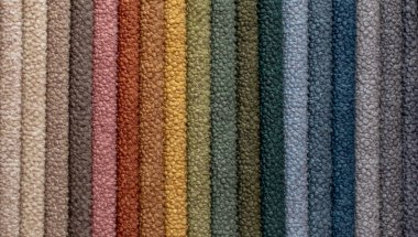 Kumaş şeritler. farklı renklerde çizgili arkaplan