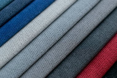 Kumaş şeritler. farklı renklerde çizgili arkaplan