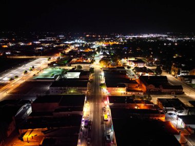 Alamosa şehir merkezindeki hava manzarası