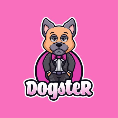 Dogster Çizgi Film Maskot Logosu Tasarımı