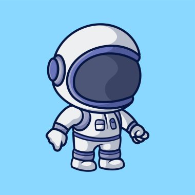 Çocuk Astronot Yaratıcı Çizgi Film Çizimi