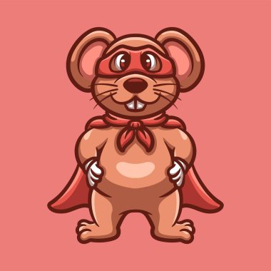 Fare Kahramanı Yaratıcı Çizgi Film Çizimi