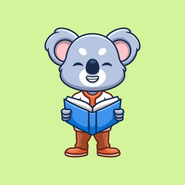 Öğretmen Koala Sevimli Çizgi Film Çizimi