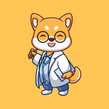 Doktor Shiba Inu Şirin Çizgi Film Çizimi