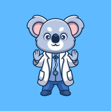 Doktor Koala Tatlı Çizgi Film Çizimi