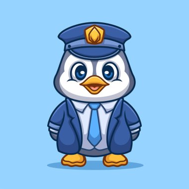 Cesur ve güvenilir bir penguen polis memuru. Güvenlik şirketleri, emniyet teşkilatları ya da dedektiflik hizmetleri için mükemmel. Bu logo profesyonelliği eğlenceli bir karakterle birleştiriyor ve güvenlik sektöründeki işletmeler için ideal bir seçim haline getiriyor.